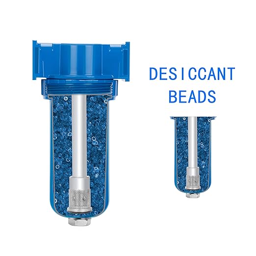 NANPU Zinc Alloy Desiccant Dryer, Compressed Air in Line Filter, Moisture Water
