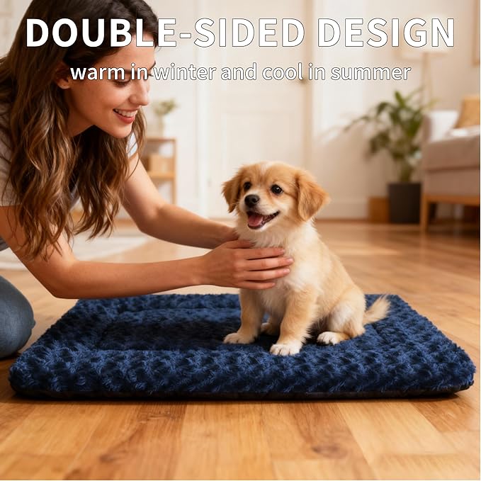 Dog Bed Mat - Comfortable Dog Kennel Pad, Soft Multi-Purpose Crate Bed Mats for Dogs & Cat