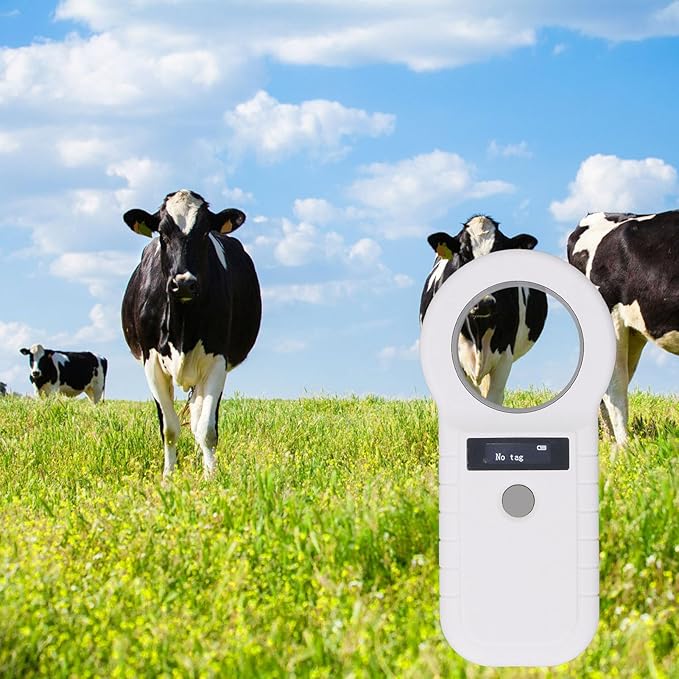 Pet Microchip Reader 134 2K Frequency Portable Pet Scanner Rechargeable Animal Tag Scanner for Shops Chip is Accurately i Microchip ReaderPet ScannerPet Tag