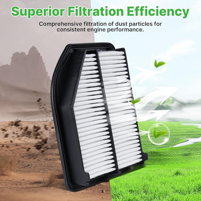 2PCS Engine Air Filter Fit for 2012 2013 2014 Honda CR-V CRV Engine Filter
