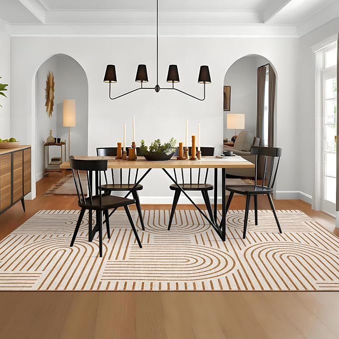 ROYHOME Washable Rug 4x6 Area Rugs