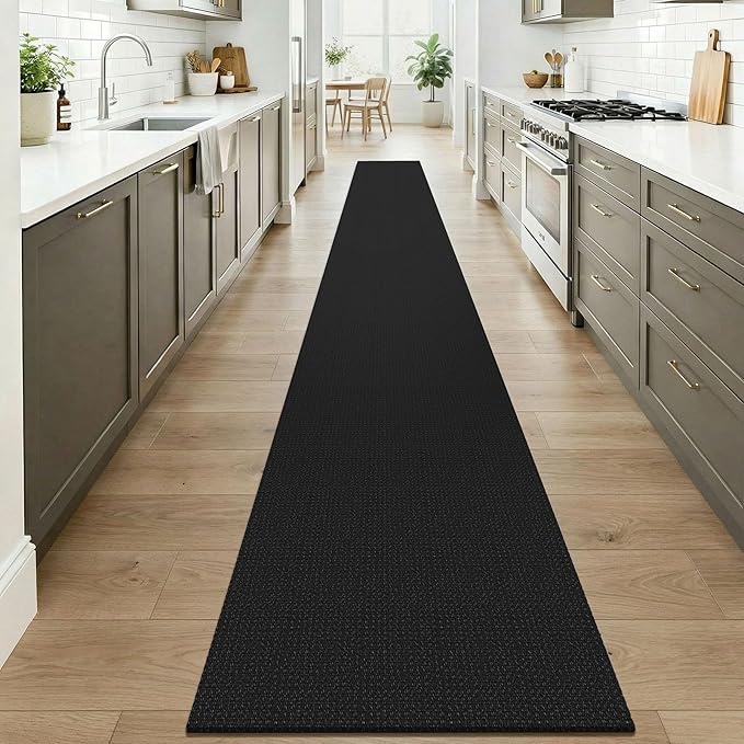 KOZYFLY Black 2x20 Runners Rugs