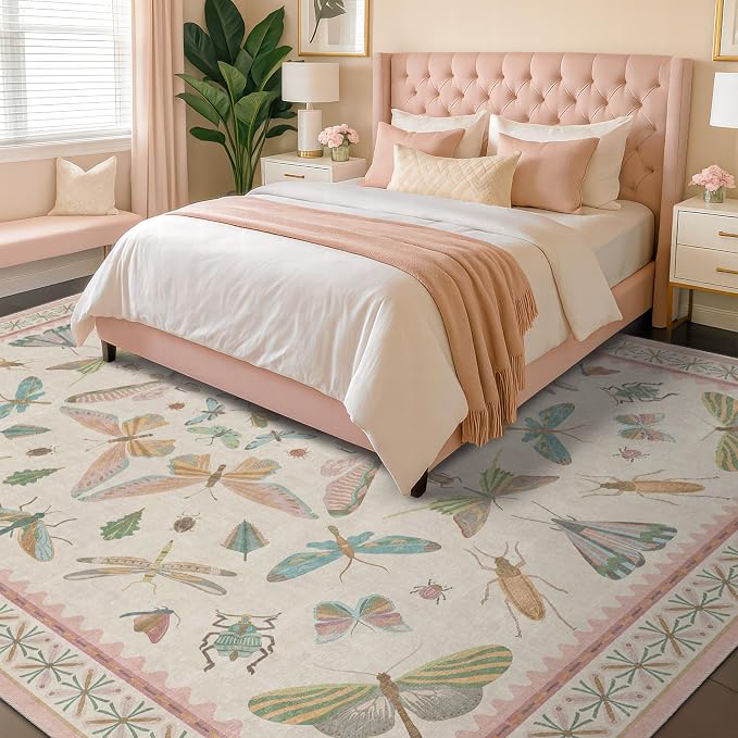 Hazo Haus Cute Rugs for Bedroom Girls