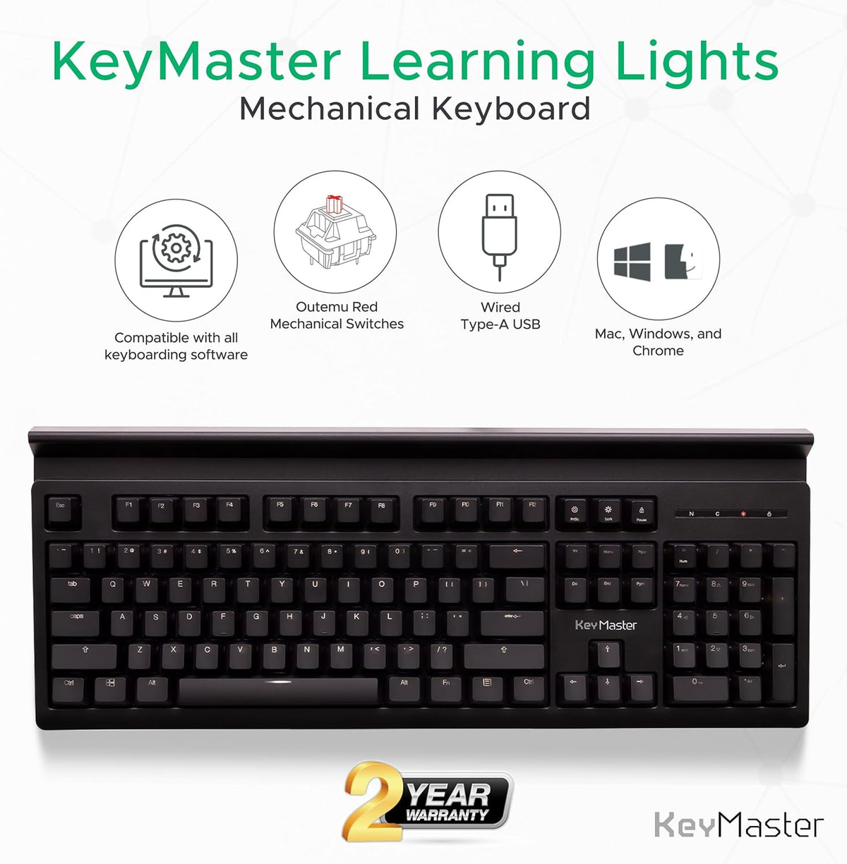 Learn to Type Keyboard; Typing Practice Show or Hide Keys; Blank Key Caps; Teach Students Touch Typing; Keyboarding Mechanical Training Tool; Better Than Covers or Skins [1]
