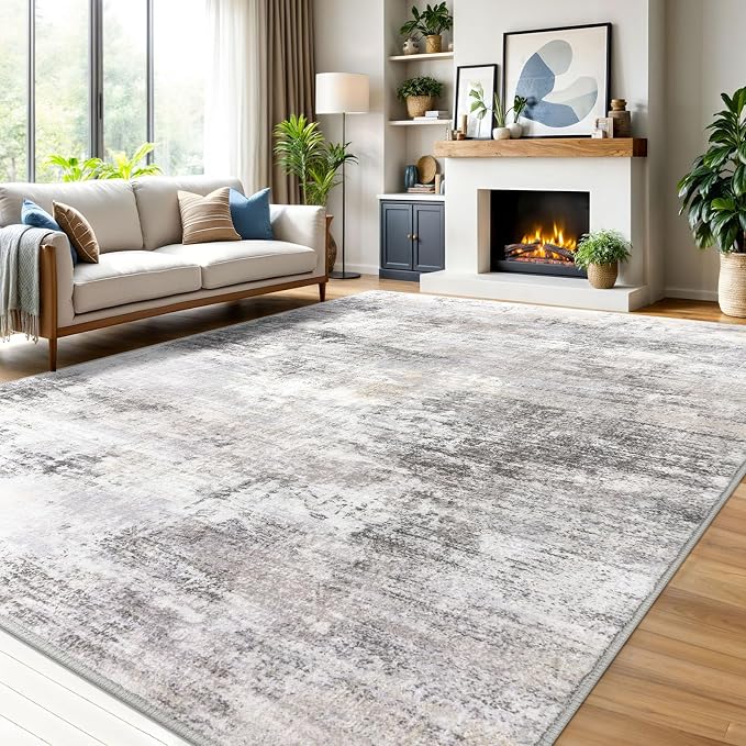 IOHOUZE Abstract Area Rugs 9x12 Ft Washable Large Rugs