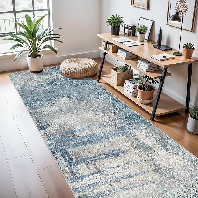 3x10 Extra Long Runner Rug Non-Slip Washable
