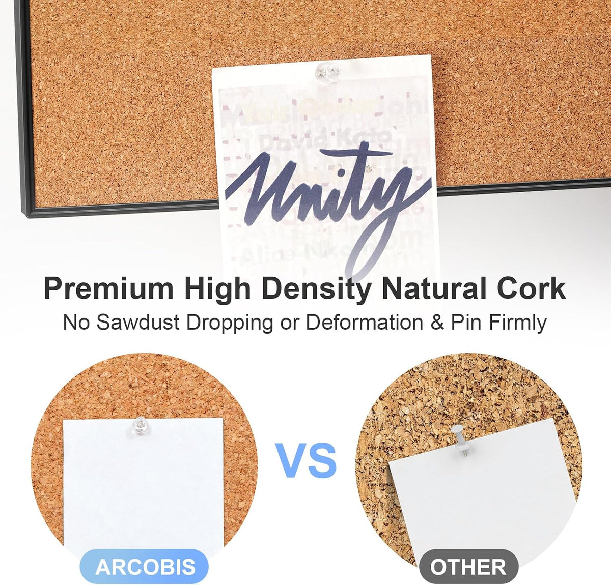 ARCOBIS Cork Board White Board Combo