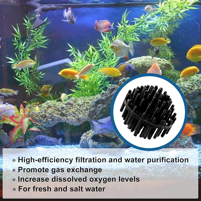 HQRP 100 pcs Bio Balls Filter Media 1.5 Inch