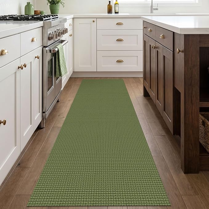 IOHOUZE Washable Runner Rug 2.6x8 Non Slip Rubber Backed Wide Hallway Runner