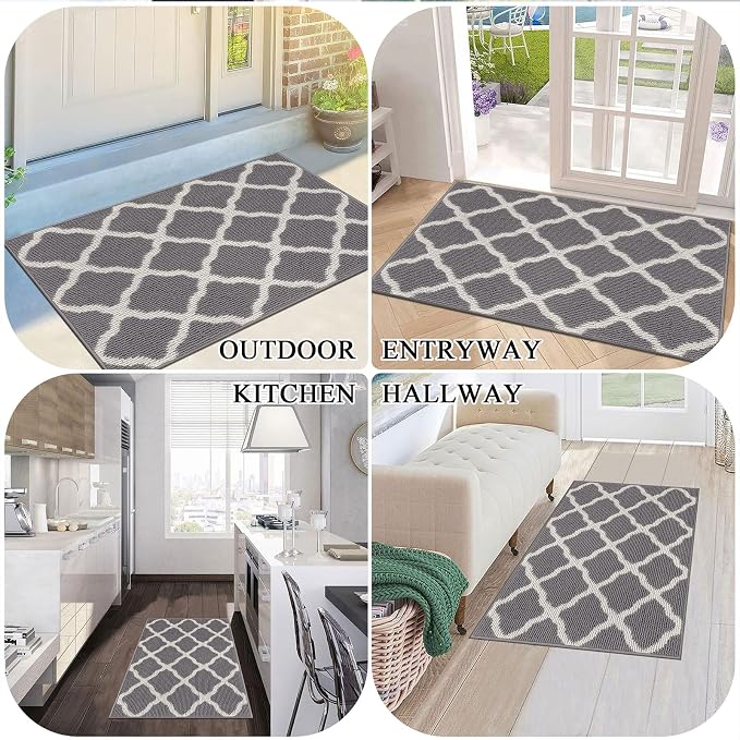 SHACOS Door Mats 20"x32" Indoor Washable Kitchen Entryway Rug Non Slip