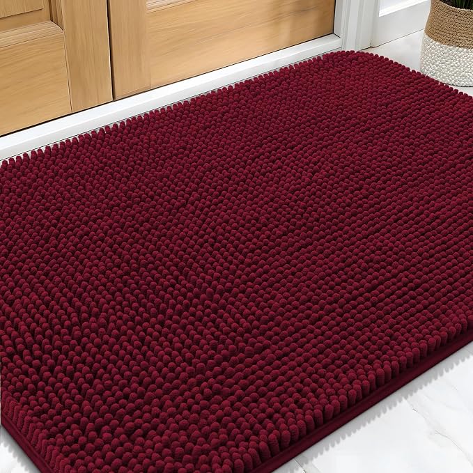OLANLY Dog Door Mat for Muddy Paws 30x20, Absorbs Moisture and Dirt, Absorbent