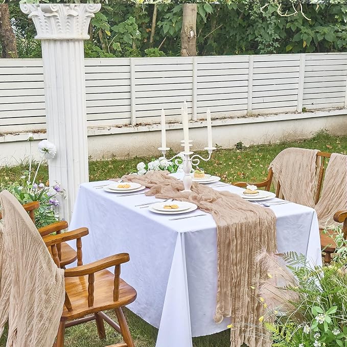 IVAPUPU Nude Table Runner 120 Inches