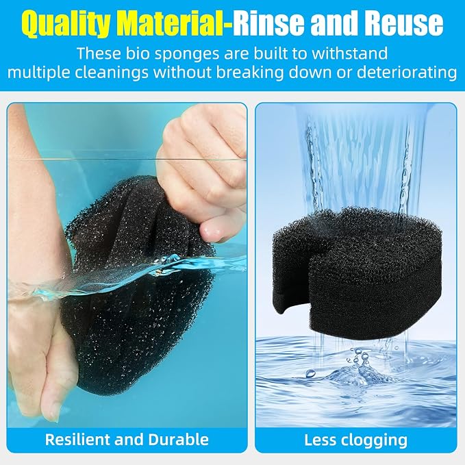 AQUANEAT 16 pcs Replacement Canister Filter Pads Compatible