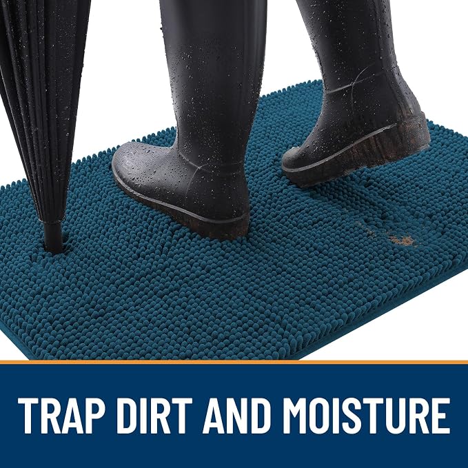 OLANLY Dog Door Mat for Muddy Paws 54x24, Absorbs Moisture and Dirt, Absorbent