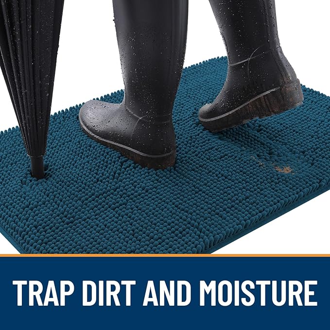 OLANLY Dog Door Mat for Muddy Paws 44x24, Absorbs Moisture and Dirt, Absorbent