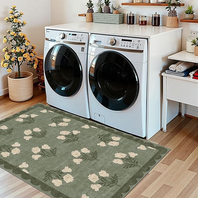 3x5 Floral Entry Rug