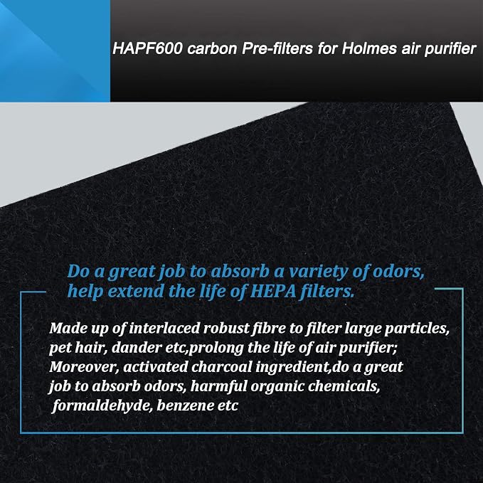 HAPF600 Filter Compatible with Holmes HAPF600D HAP615 HAP625 HAP650 HAP675RC