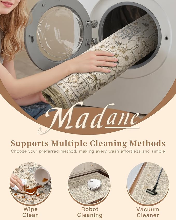 Madane Washable Runner Rug