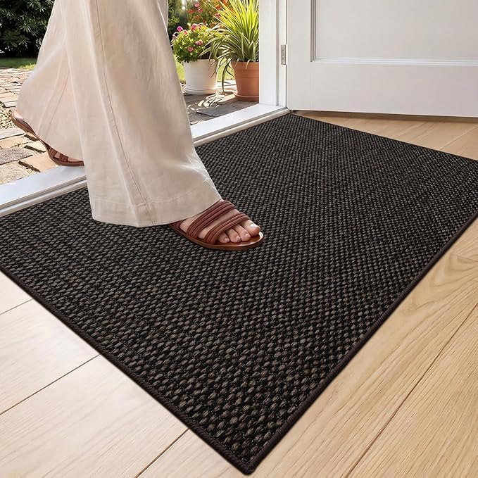Color&Geometry Ultra-Thin Indoor Door Mat, Washable Doormat