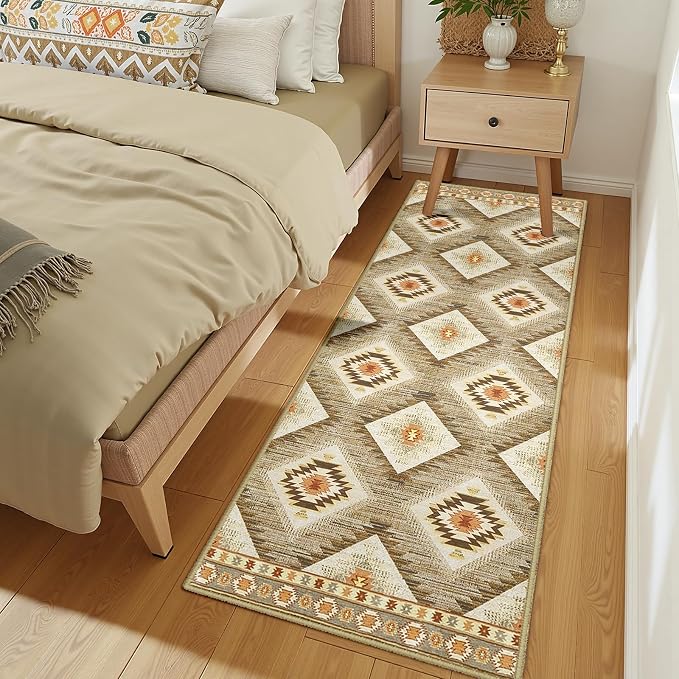BESTSWEETIE Area Rug 2x5 Rug Machine Washable Non-Slip Low Pile Print Pattern
