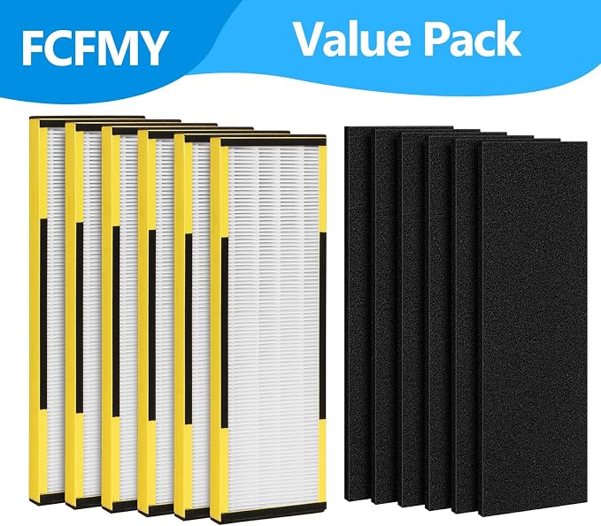 6 Packs FLT4825 H13 True HEPA Replacement Filter B Compatible