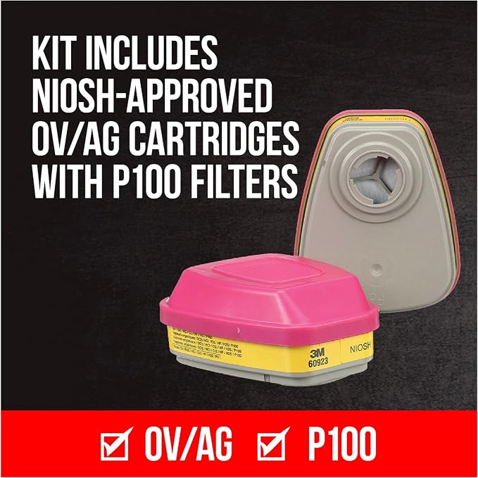 3M - 65023QLHA1-C Pro MultiPurpose Respirator