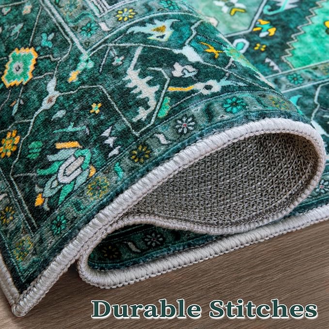 SERISSA Area Rug 3x5 Boho Teal Rugs