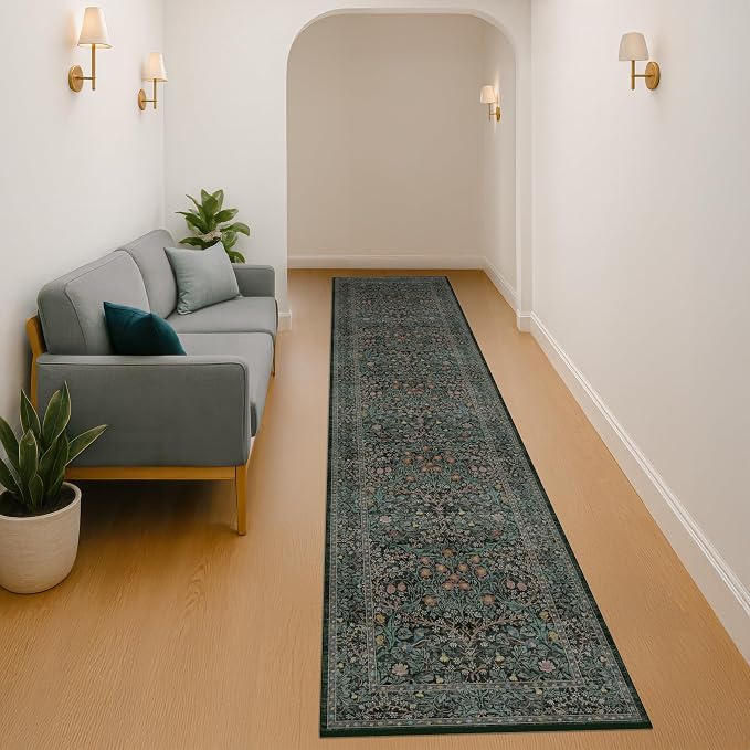 Vintage Washable 2x10 Runner Rug Non Slip