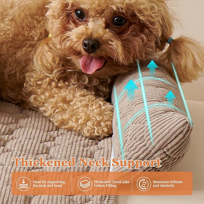 Dog Couch Bed Non Slip Dog Couch Cover Washable Non-Slip Pet Protector for Dogs & Cats, Soft Washable Dog Sofa Bed for Couch Sofa Chair & Bed