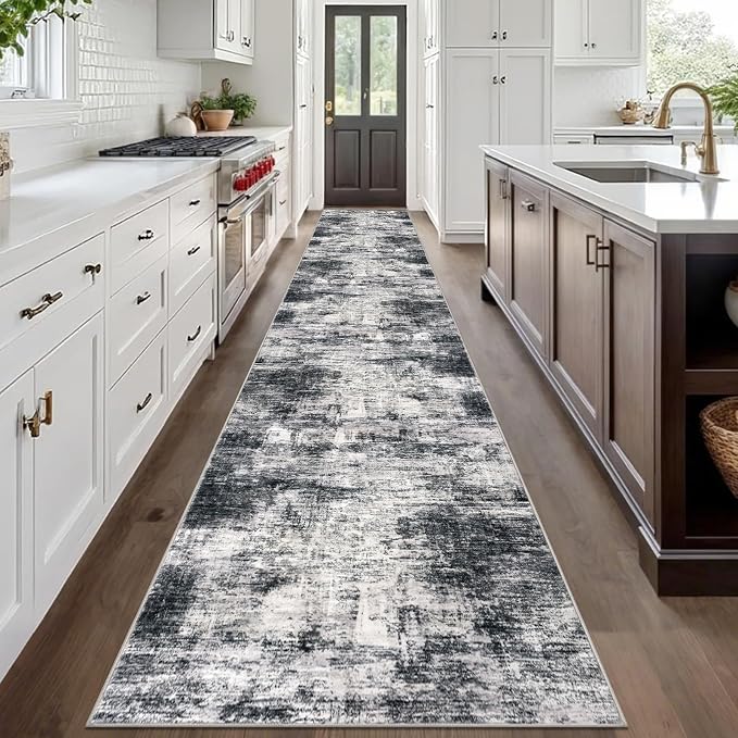 IOHOUZE Abstract Runner Rug 3x20 Ft Extra Long Washable Runners