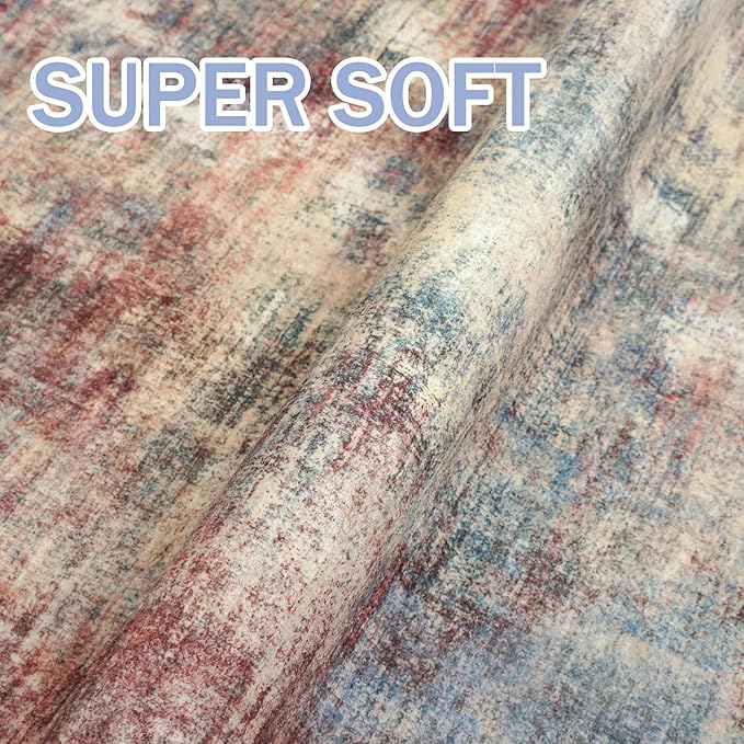 IOHOUZE Abstract Runner Rug 2x6 Ft Washable Runners
