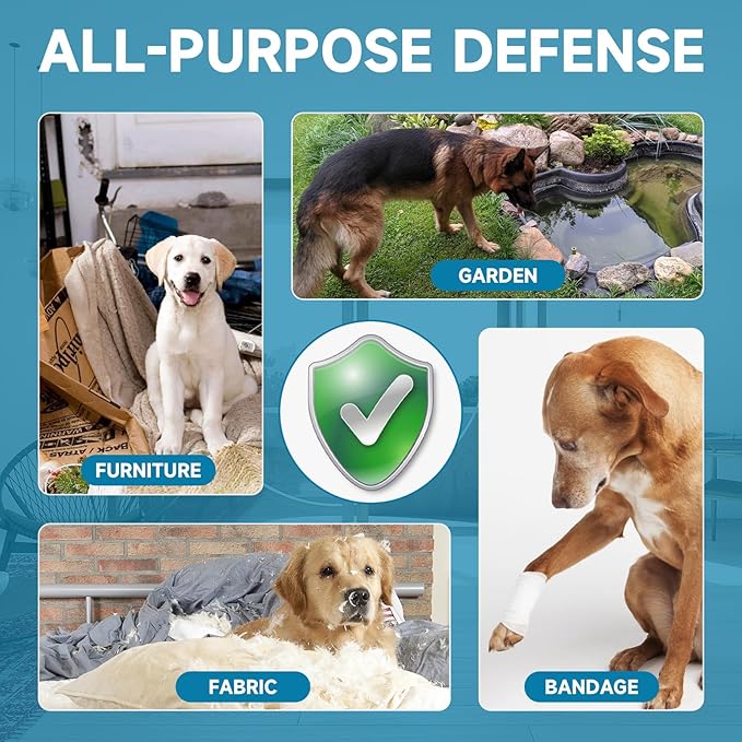No Chew Spray for Dogs 200ML, Bitter Apple Spray for Dogs Stop Chewing Licking of Furniture, Shoes, Bandages, Dog Training & Behavior Aids Spray, Indoor & Outdoor Use, No Alcohol & Trace