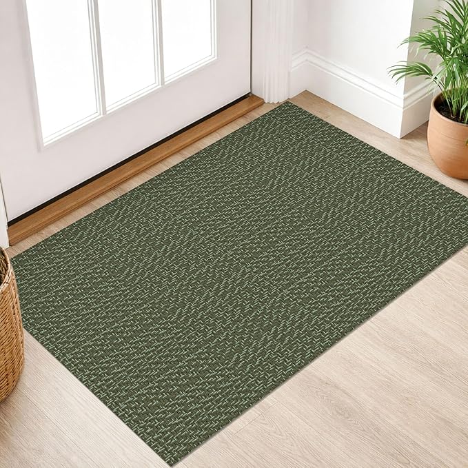 IOHOUZE Small Area Rug 2x3 Washable Woven Rugs