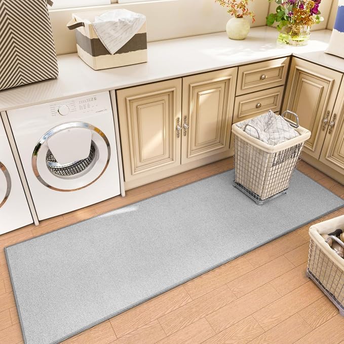 AREDO Runner Rug with Non Slip Rubber Backing, Washable Soft Floor Carpet