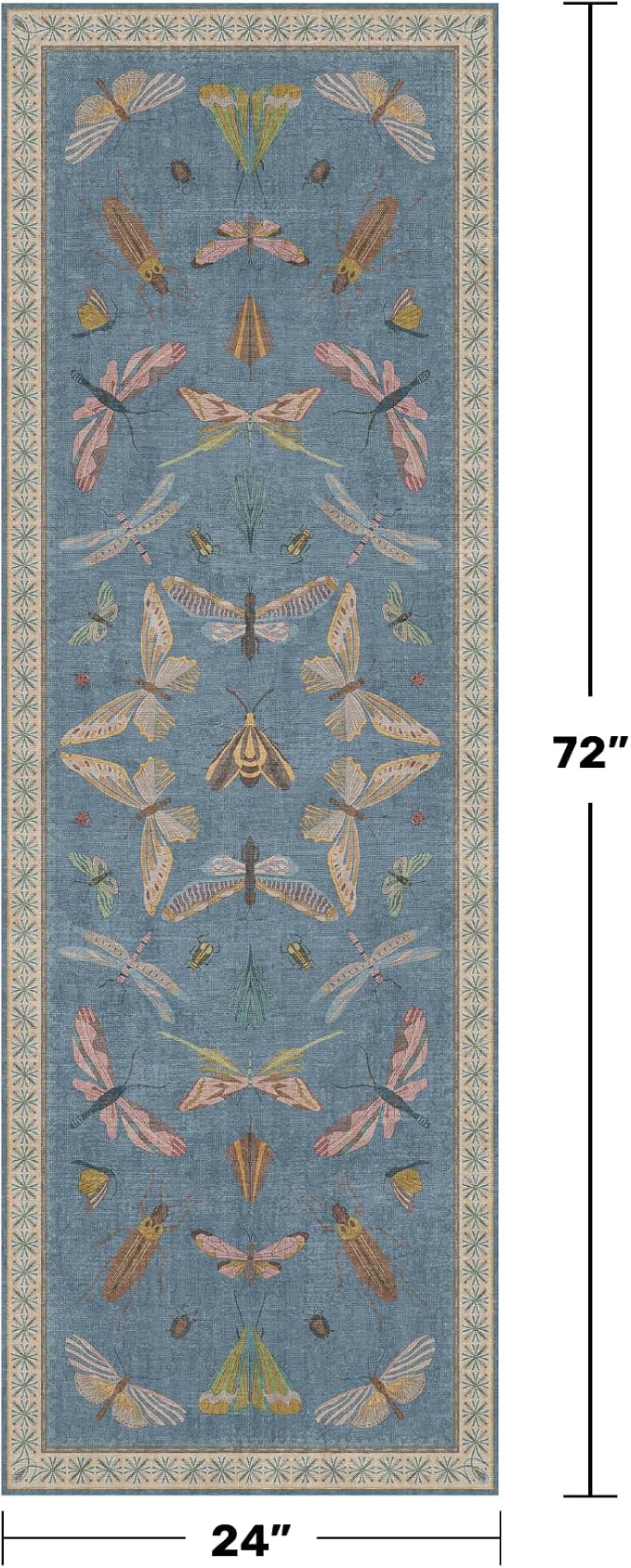 Hazo Haus Boho Non Slip Kitchen Rug Runner