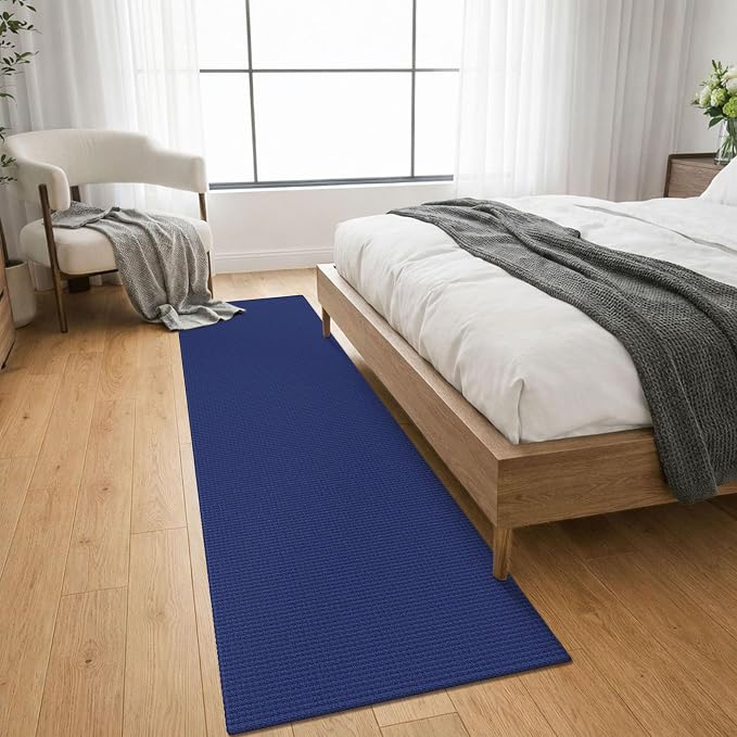 KOZYFLY Cotton Runners for Hallway 2x8, Washable Runner Rug, Woven Non Slip