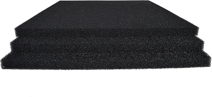 Hipanda 2 Pack Aquarium Bio Filter Sponge Pad 20"x20"x1", Bio Filter Media Foam
