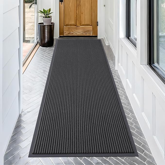 OLANLY Front Door Mat Indoor Outdoor Entrance, Waterproof Heavy Duty Doormat