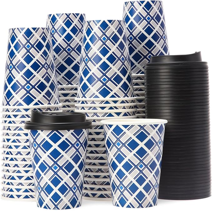 Tamone 100 PACK 12OZ Disposable Coffee Cups