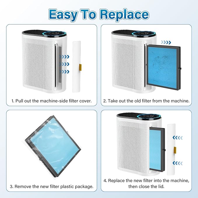 4 Pack MK04 Air Filter Replacement