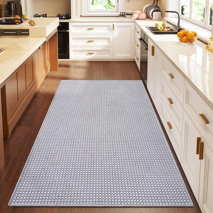 YDKGL 3x5 ft Area Rug Entryway Runner Rug Non Slip Washable, Boho Woven Kitchen