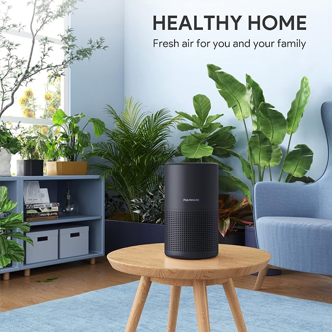 Air Purifiers for Bedroom, FULMINARE H13 True HEPA Air Filter, Quiet Air Cleaner