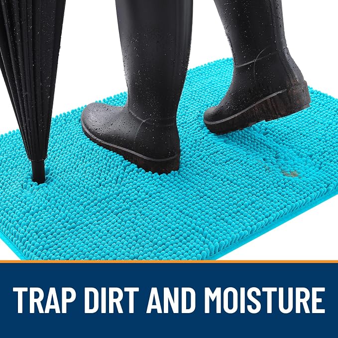 OLANLY Dog Door Mat for Muddy Paws 34x21, Absorbs Moisture and Dirt, Absorbent