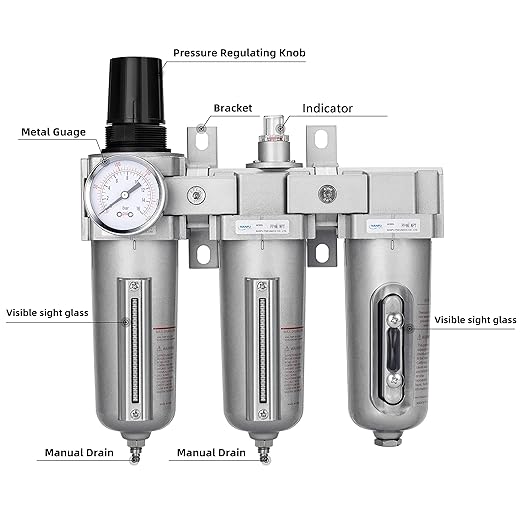 NANPU 3/4" NPT Industrial Grade 3 Stage Air Drying System