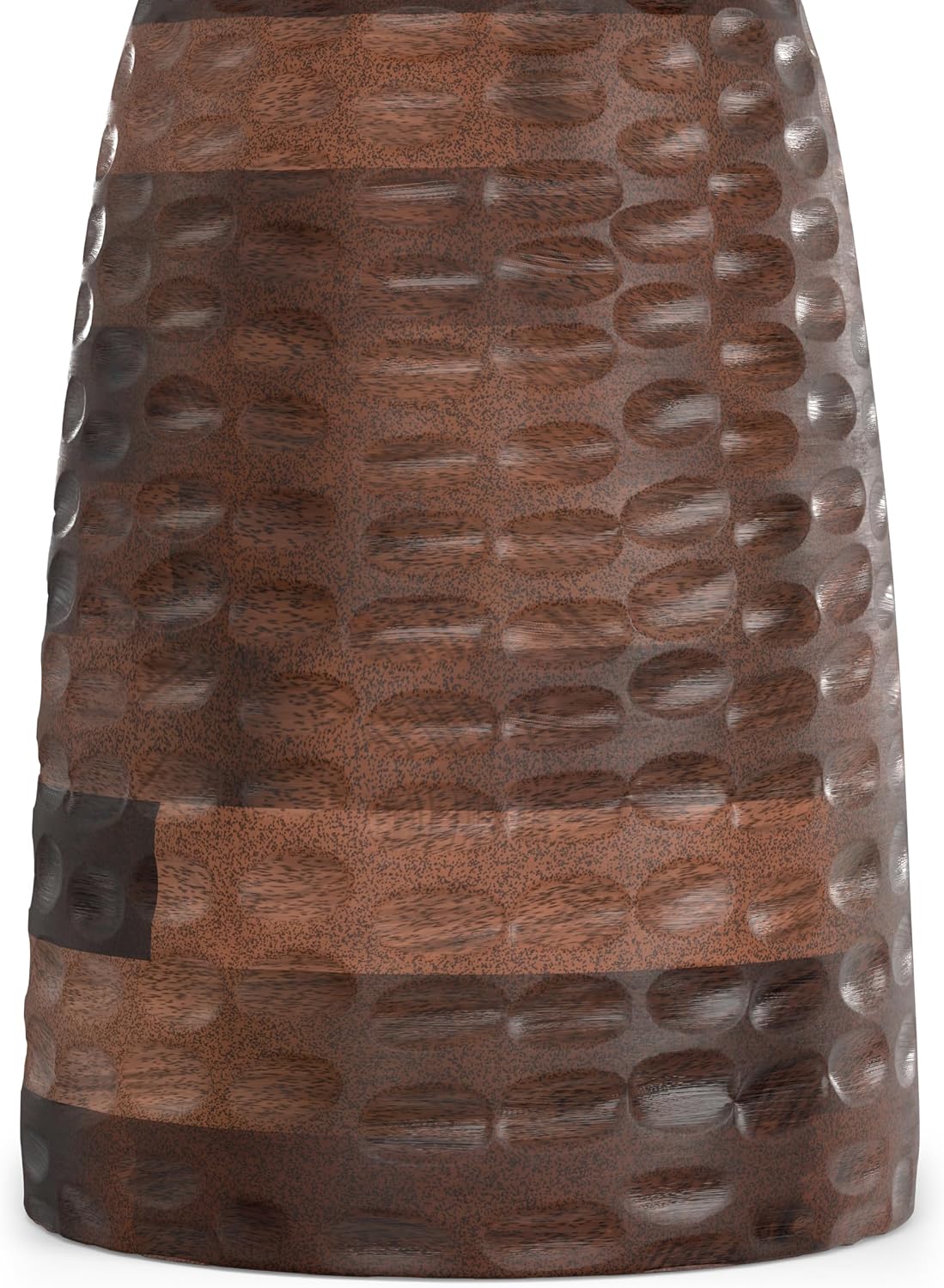 SIMPLIHOME Boyd 13" Wide Solid Wood Round End Table in Warm Dark Brown