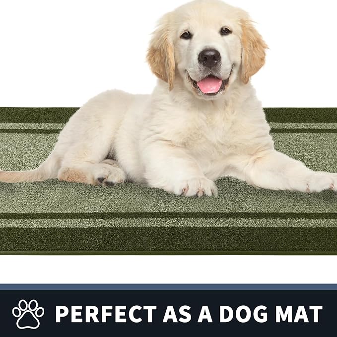 PURRUGS Dirt Trapping Door Mat 20" x 32", Non-Slip Machine Washable Entryway Rug