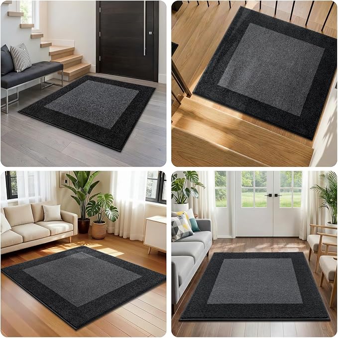 Washable Area Rug 36" x 36", Non Slip Kitchen Rug