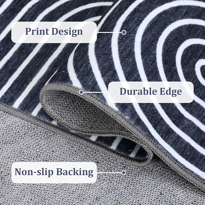 ROYHOME Washable Rug 8x10 Area Rugs