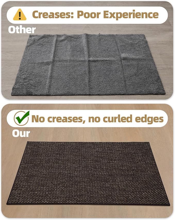 Color&Geometry Ultra-Thin Indoor Door Mat, Washable Doormat