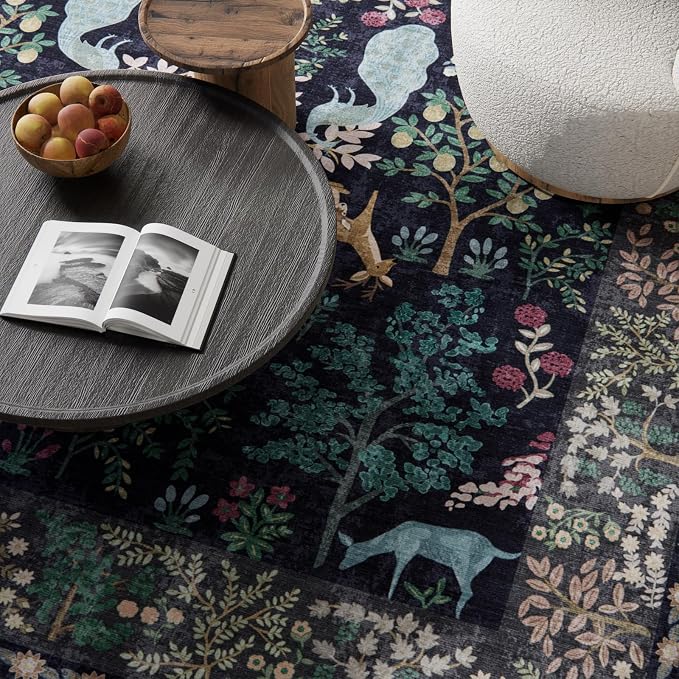 9x12 Area Rugs for Living Room: Washable Bedroom Rug Vintage Area Rug Stain